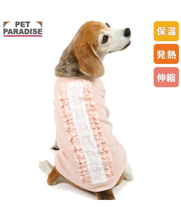 PET PARADISE ペットパラダイス プレミアム ペティヒート  レース Tシャツ 中型犬 ピンク