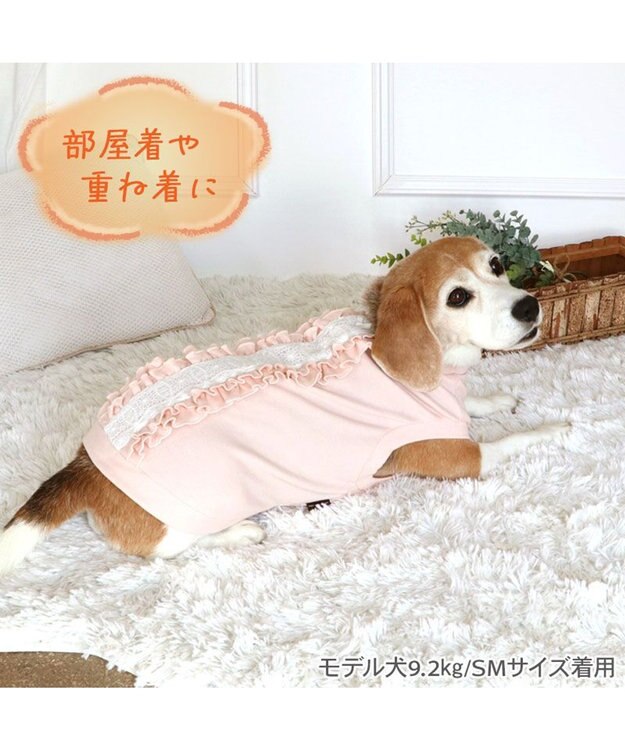 PET PARADISE ペットパラダイス プレミアム ペティヒート  レース Tシャツ 中型犬 ピンク