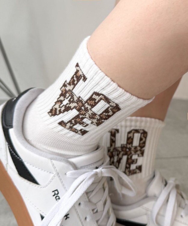 WEGO LOVEロゴソックス ホワイト