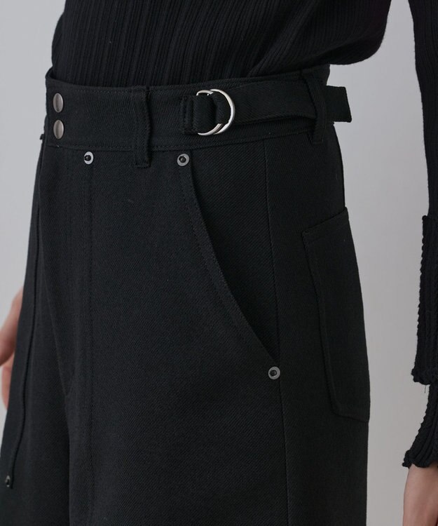 GRACE CONTINENTAL ツイーディーハーフパンツ ブラック