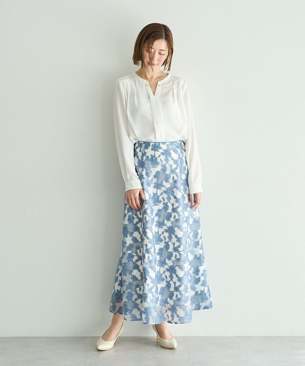 YECCA VECCA アクセサリー付きブラウス Off White