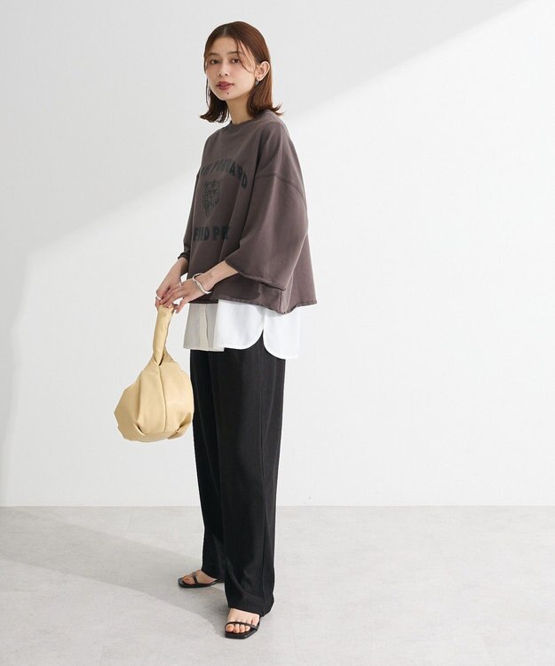 Green Parks ・ＳＵＧＡＲ　ＳＰＯＯＮ　ＴＯＲＡｐｔ７分袖スウェット Gray Mixture