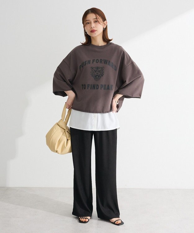 Green Parks ・ＳＵＧＡＲ　ＳＰＯＯＮ　ＴＯＲＡｐｔ７分袖スウェット Gray Mixture