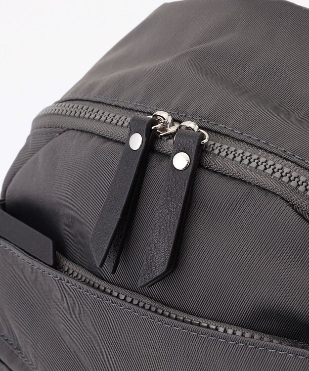 LA BAGAGERIE 【MONICA】サイドジップリュックサック ダークグレー