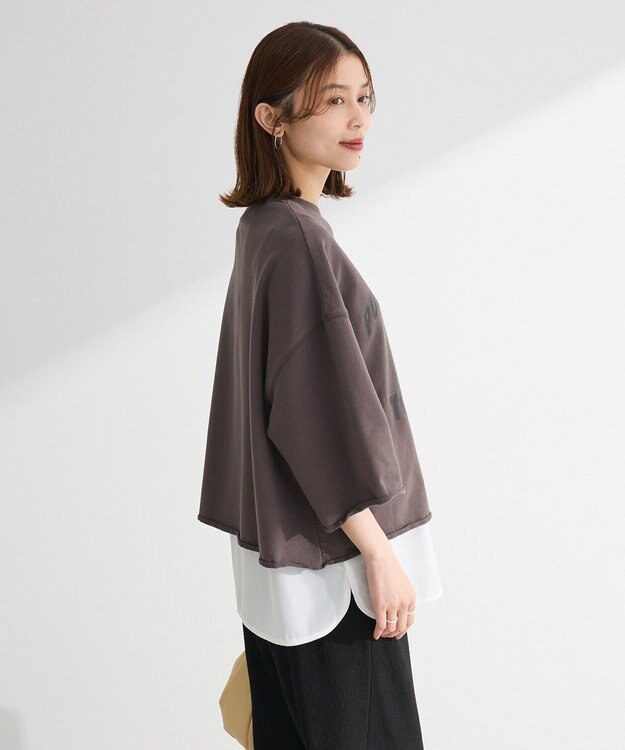 Green Parks ・ＳＵＧＡＲ　ＳＰＯＯＮ　ＴＯＲＡｐｔ７分袖スウェット Gray Mixture