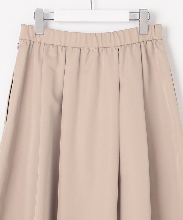 自由区 【洗える】タフタタック スカート ベージュ