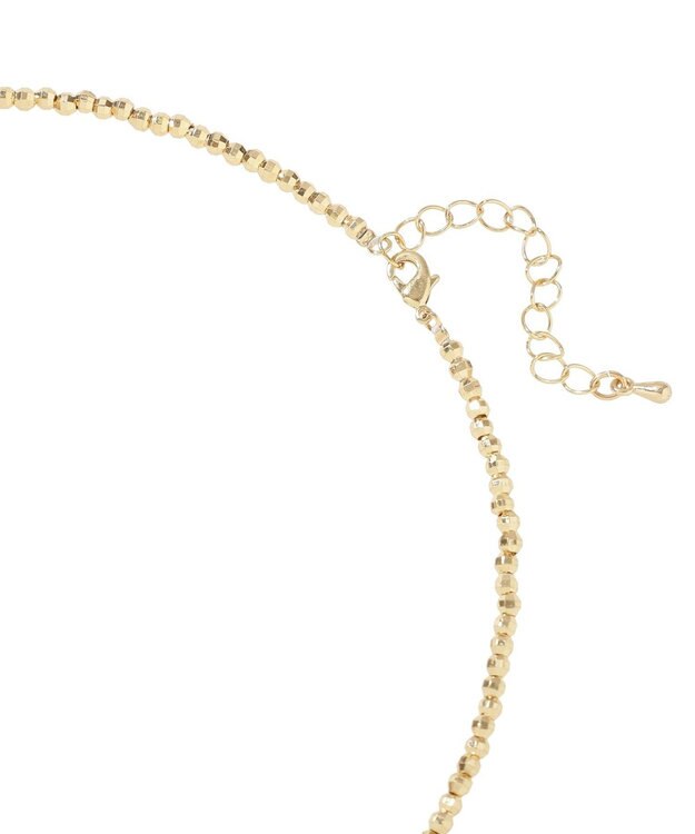 AMERICAN HOLIC スリムメタルビーズネックレス Gold
