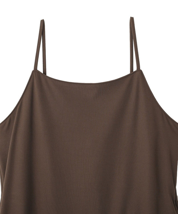 YECCA VECCA 【2点SET】シアーシャツ×Aラインキャミワンピース Terracotta