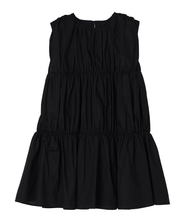 Green Parks ・ＥＬＥＮＣＡＲＥ　ＤＵＥ　ティアードノースリチュニック Black