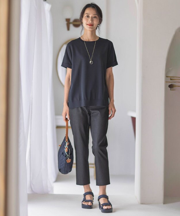 J.PRESS LADIES カーブパール ネックレス ゴールド系