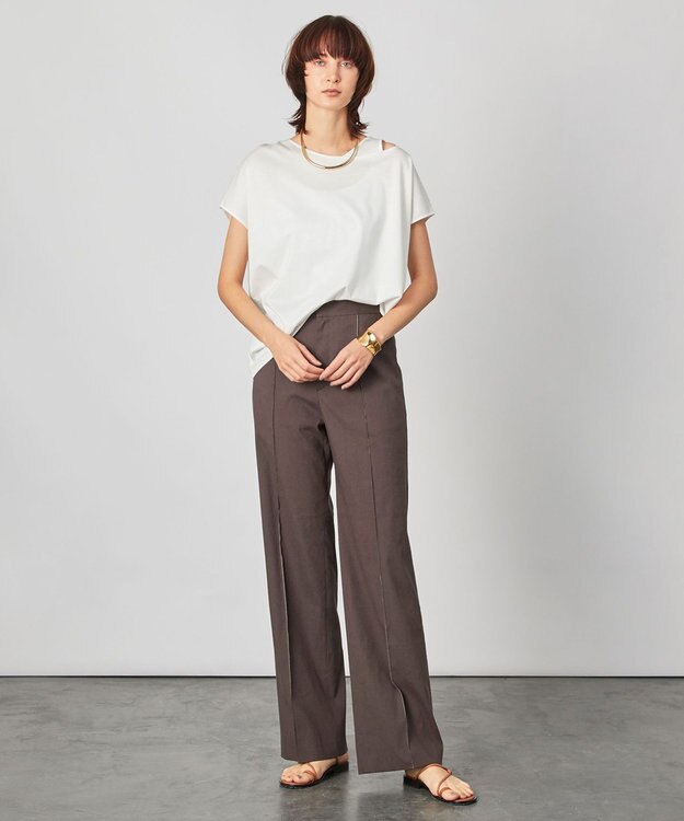 BEIGE， FOURAS / ワイドパンツ Bista x Ecru