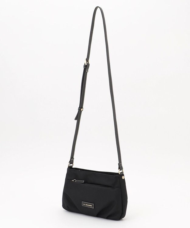 LA BAGAGERIE ポリエステルキャンバス　タックポシェット ブラック