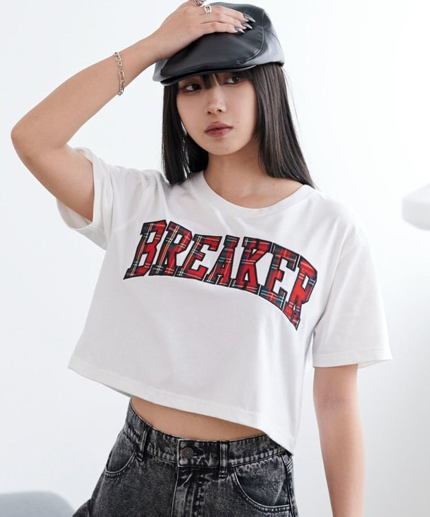 WEGO ロゴパッチショートT ホワイト