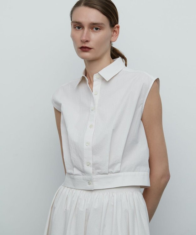 BEIGE， GABRIEL / ショートレングス ブラウス Ecru