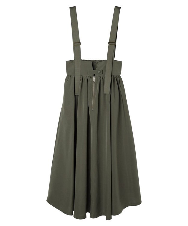 Green Parks ・Ｄｏｕｂｌｅ　Ｆｌａｇｓサスペンダーミリタリースカート Khaki