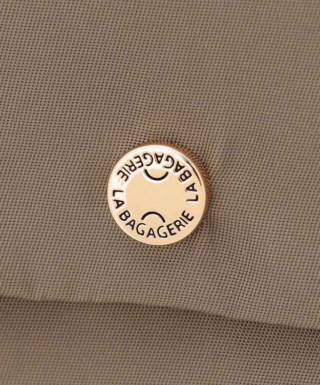 LA BAGAGERIE ダブルフロントポケットショルダー グレージュ