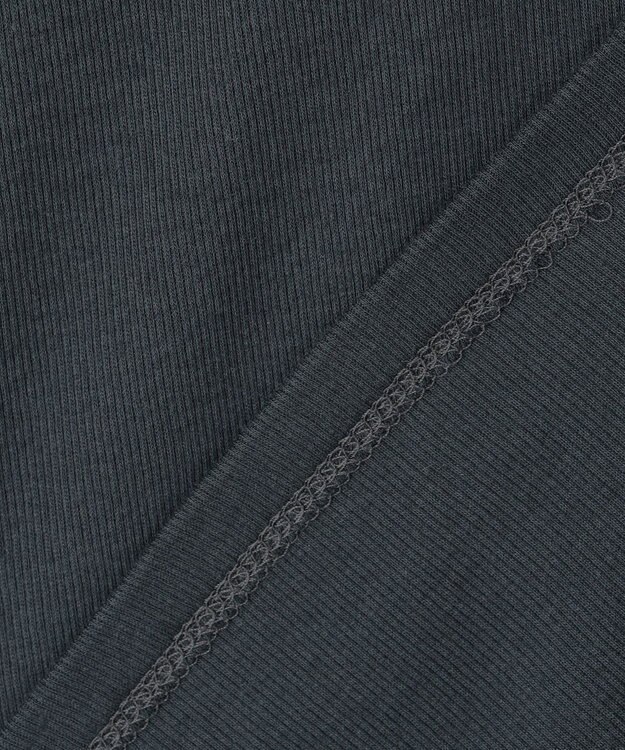 uncrave アルビニスタシフォンテレコ ハイネックカットソー（uncrave STANDARD） スレート