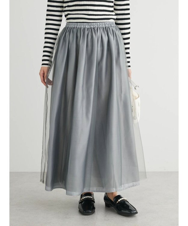 Green Parks ２ｗａｙ　リバーシブルシャイニーチュールスカートII Gray