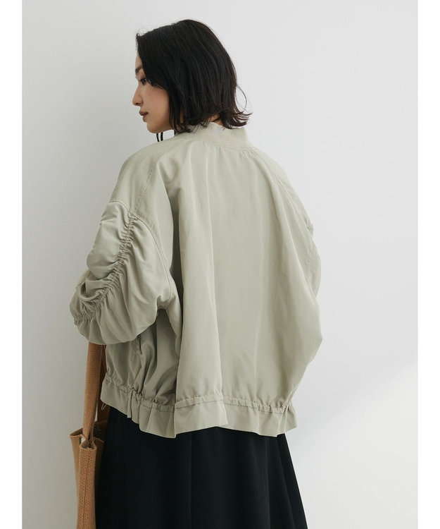 Green Parks 袖ギャザーＭＡー１ブルゾン Khaki