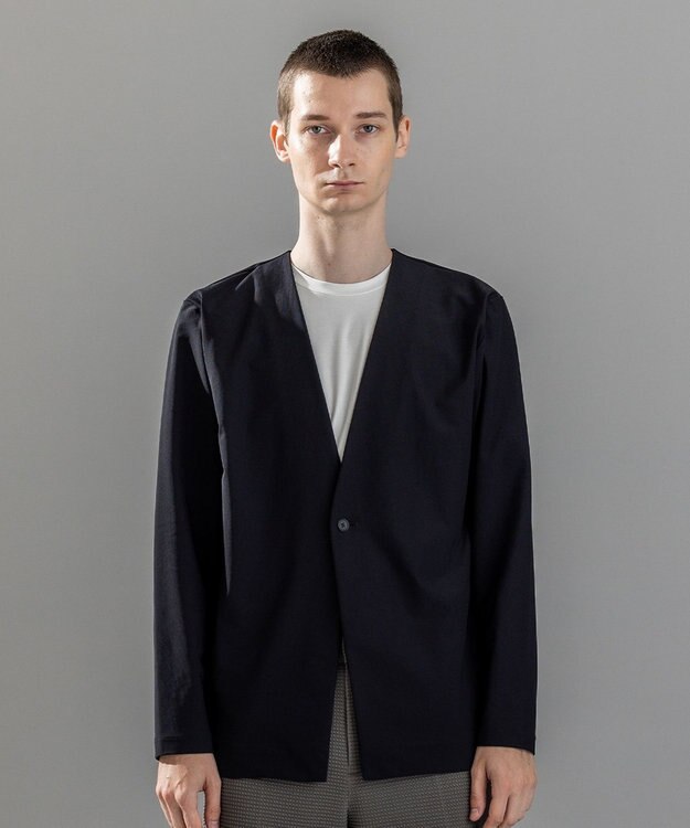 JOSEPH HOMME ＜新型追加＞新素材【抜群の通気性/360度ストレッチ】エアトールストレッチ カーディガン ブラック系