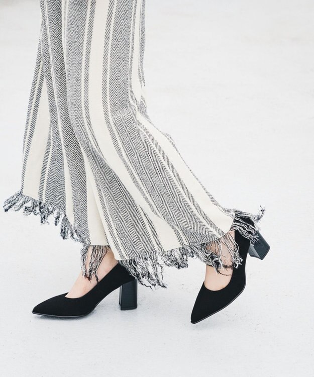 BONTRE 【BONTRE/ボントレ】オーバーフレームパンプス ブラック