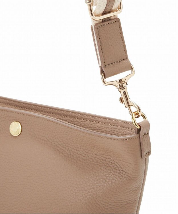 TOPKAPI 【TREASURE TOPKAPI】ソフトシュリンク テープ コンビ レザー ミニショルダーバッグ グレージュ