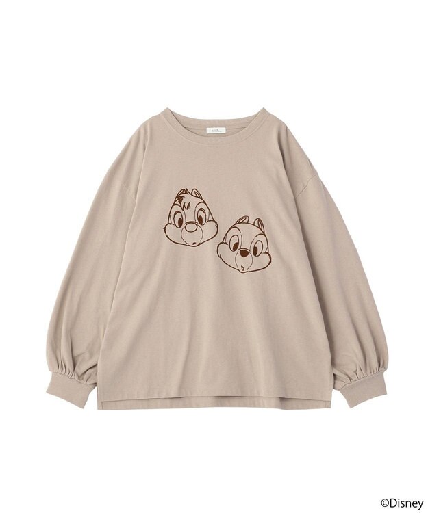 earth music&ecology 【予約】【綿100％】Disney/アソートプリントロンTEE ブラウン