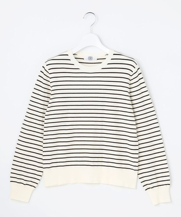 J.PRESS LADIES S 【人気定番アイテム・シーンレスに活躍・WEB限定カラーあり】PRINCE クルーネック ニット オフ×ダークブラウン系