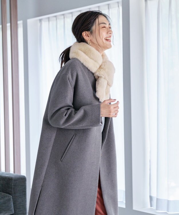 ANY フェイクファーティペット アイボリー