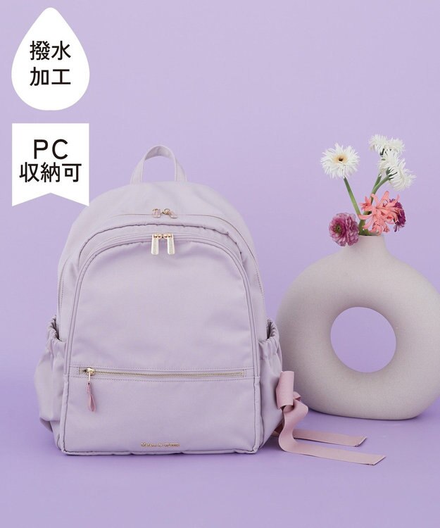 Maison de FLEUR 撥水加工ポケットリュック Grayish Pink