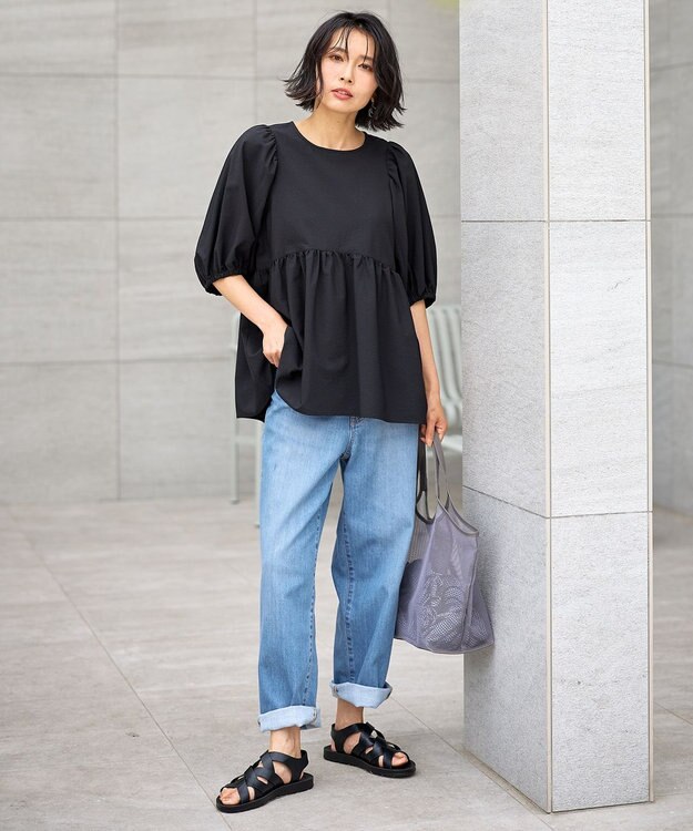 ANY 【洗濯機可能/ストレッチ】カーブラインジーンズ フェードインディゴ