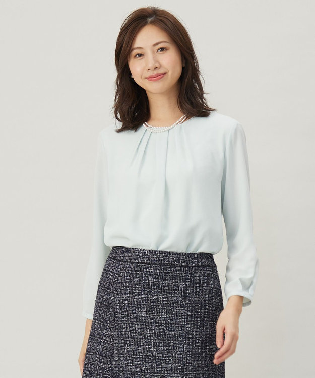 J.PRESS LADIES プルエラツイル レイヤード カットソー ミント系