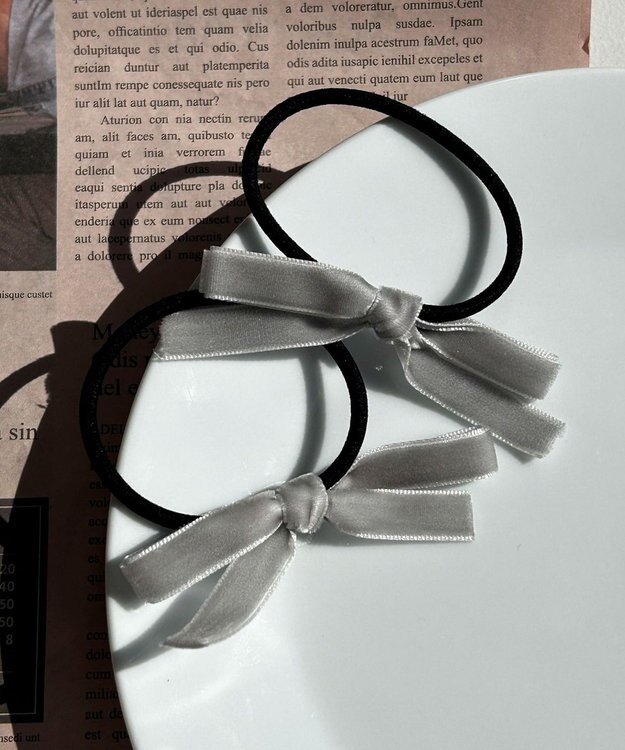 WEGO L2Pリボンゴム グレー