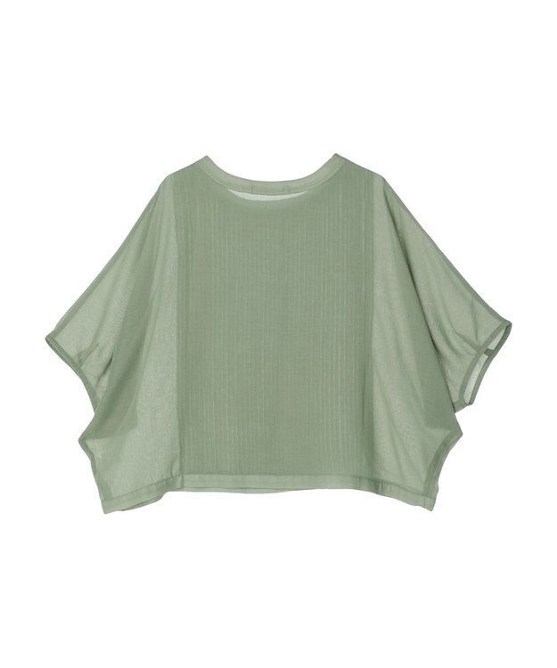 Green Parks ・ｆｕｒｒｙ　ｒａｔｅ　ピンタックボイルブラウス Green