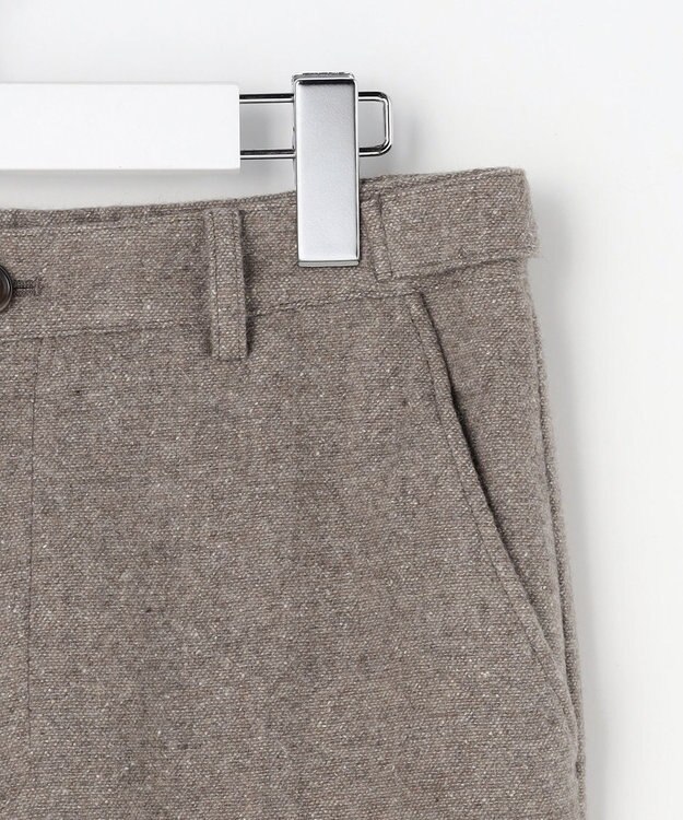 J.PRESS LADIES シルクネップツイード スレート パンツ モカ系