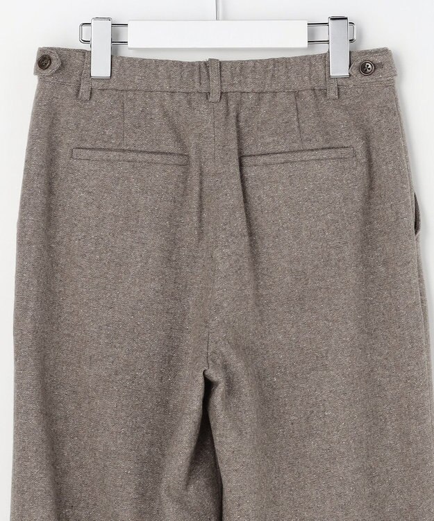 J.PRESS LADIES シルクネップツイード スレート パンツ モカ系