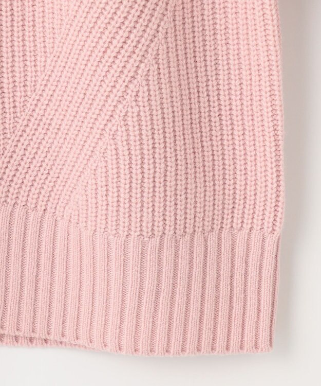 J.PRESS LADIES 【洗える】AUSSIE AIR ハイネック ミドルゲージ ニット ピンク系