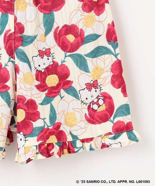 ANY KIDS 【any FAM×サンリオキャラクターズ】2WAY 甚平セット ハローキティ×牡丹