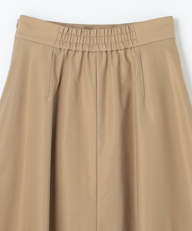 ANY SIS L ビット付きタック スカート ベージュ