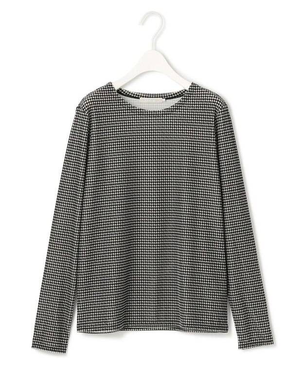 ICB ベロアプリント ジャージーカットソー ブラック柄系