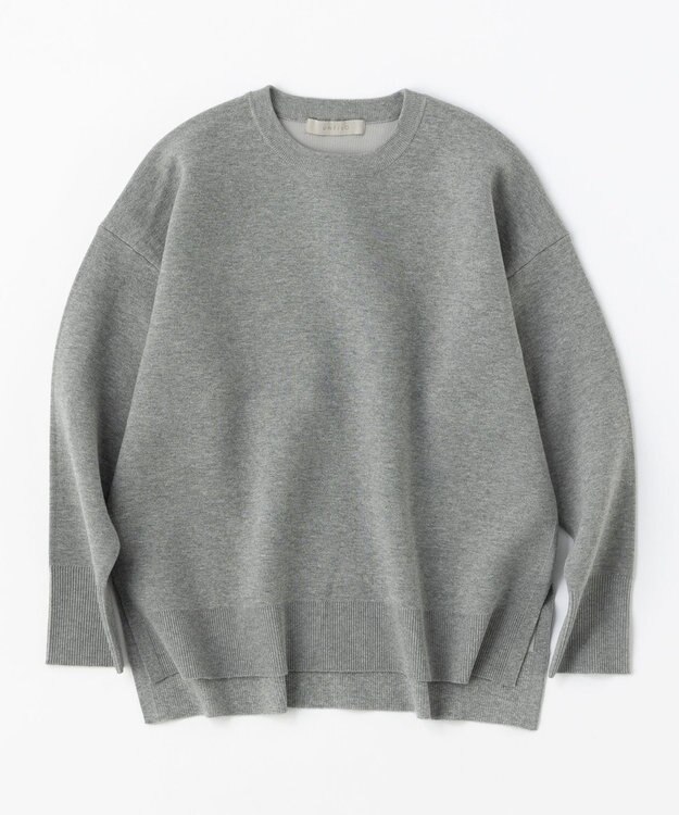 UNFILO 【洗える】スポンジ ニット プルオーバー グレー