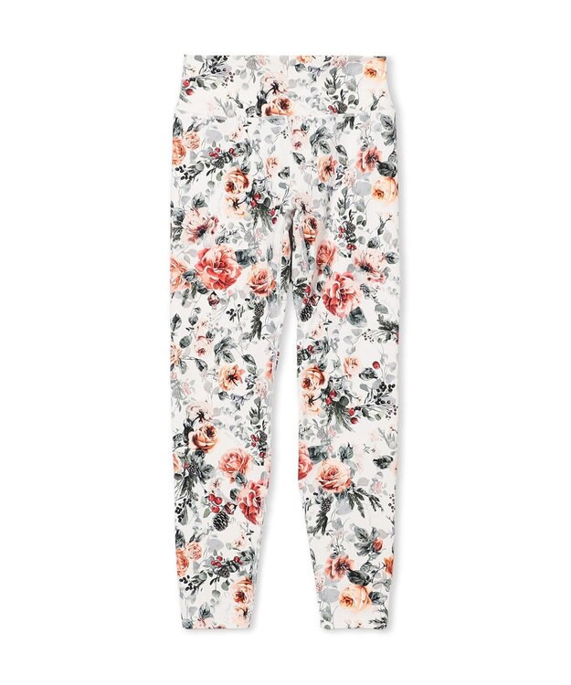 Chacott Chacott BALANCE ホリデーローズレギンス ホワイトプリント