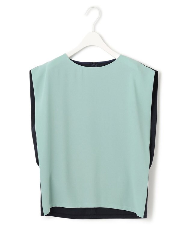 ICB 【WEB限定カラーあり・洗える】 プリントコンビ カットソー セラドン系