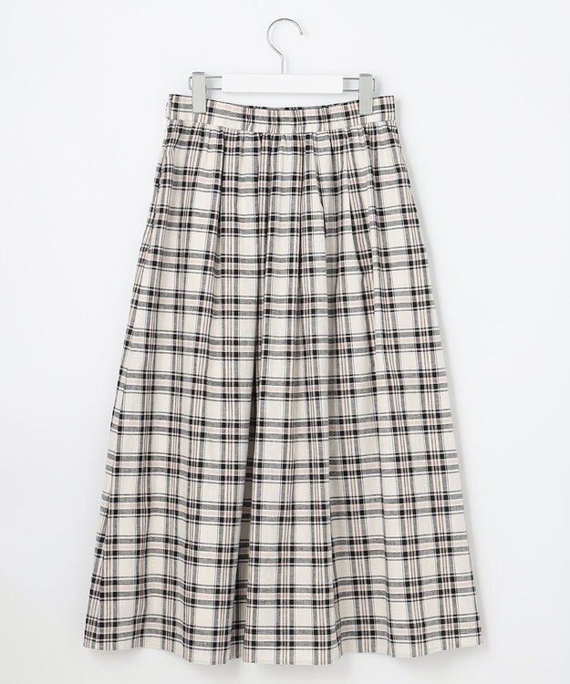 J.PRESS LADIES 【洗える】BEZ Cリネンマドラス スカート ピンク系3