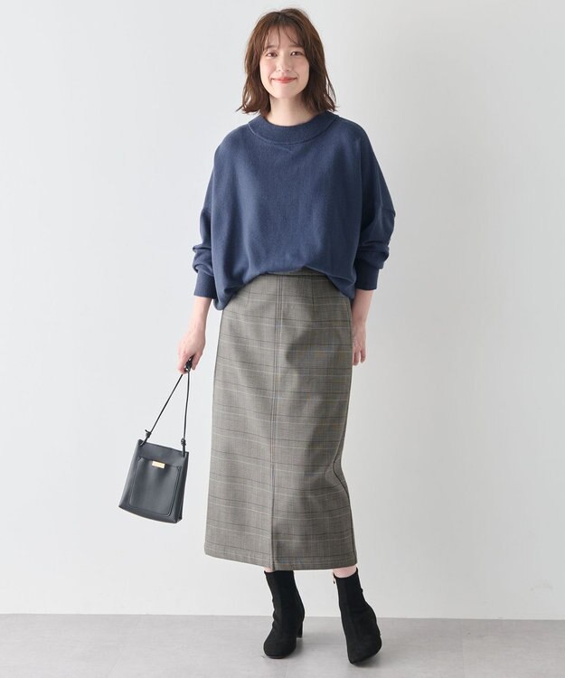 ANY L 【6色展開】ムースタッチボクシーニット ロイヤル