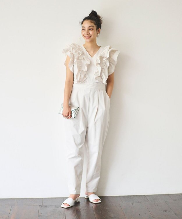 #Newans ラッフルフリルオールインワン オフ