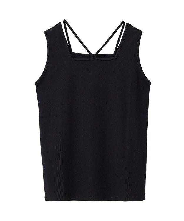 Green Parks マルチストラップテレコタンク Black