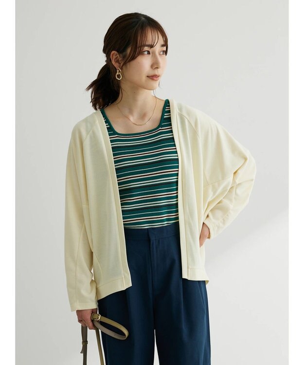 Green Parks スクエアネックニットタンクトップ Charcoal Gray