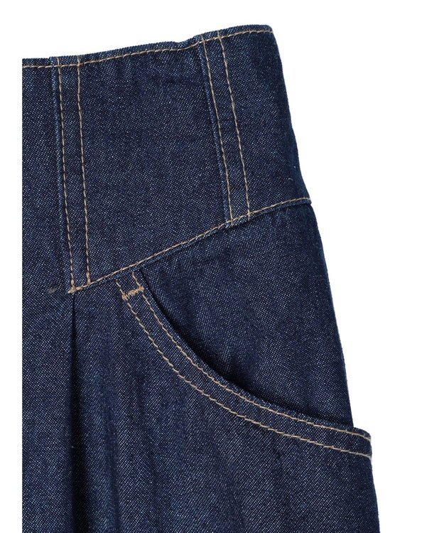 Green Parks ・ＳＵＧＡＲ　ＳＰＯＯＮ　コルセット風フレアスカート One Wash