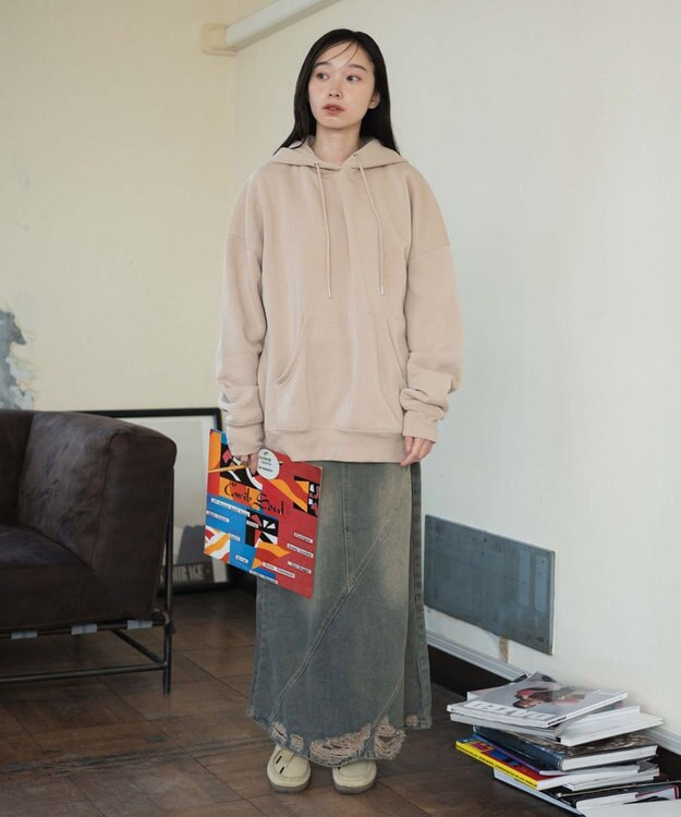 WEGO 【ユニセックス着用ITEM/MLXLサイズ展開/新色追加/裏起毛】スウェットプルパーカー ベージュその他